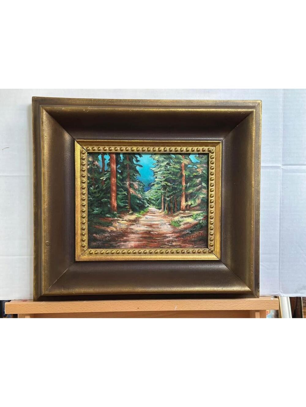 Original Oil painting in Vintage heavy frame